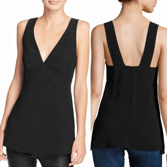 Theory Tops - NWOT Theory Black Lunete V-Neck Tank Top Blouse